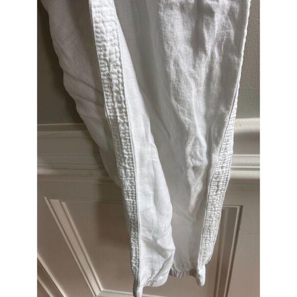 Womans White Athleta Cabo Linen Joggers | Size 2 | Excellent Condition - Picture 4 of 7
